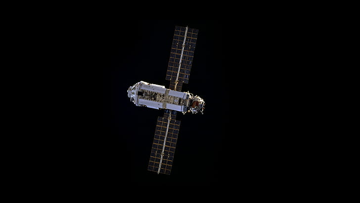 ISS, International Space Station, minimalism, HD wallpaper
