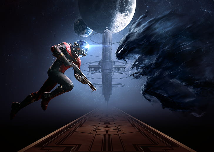 Prey, video games, science fiction, PC gaming, weapon, horror