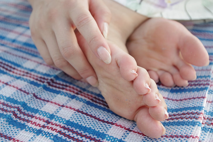 person's feet, human body part, human hand, baby, young, real people