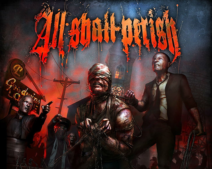 1asp, All, Dark, Deathcore, Evil, heavy, Metal, Perish, poster