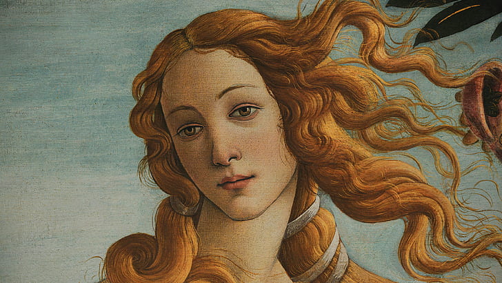 Birth of Venus, Sandro Botticelli, painting, oil painting, renaissance