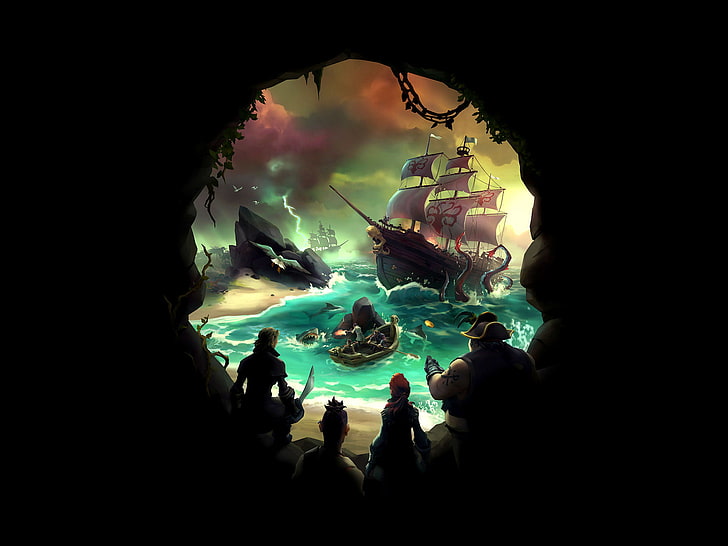 Made some Sea of Thieves wallpapers Single and dual monitors  Sea of  thieves Wallpaper Hd wallpaper