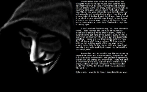 Hd Wallpaper Anarchy Anonymous Dark Hacker Hacking Mask Sadic Vendetta Wallpaper Flare