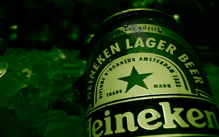 green, bottle, beer, heineken