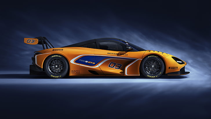 McLaren 720S GT3  4K 8K, mode of transportation, car, motor vehicle, HD wallpaper