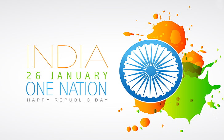 India 26 January 2015, India 26 January One Nation digital wallpaper, HD wallpaper