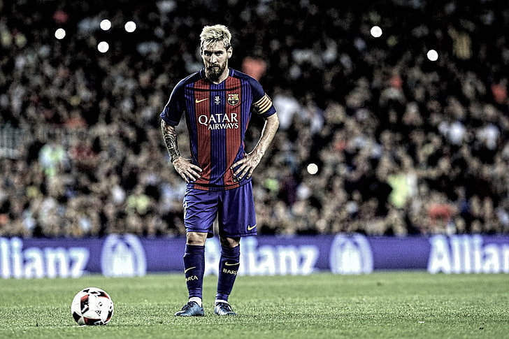 FC Barcelona team, Soccer, Lionel Messi, sport, winning, competition, HD wallpaper