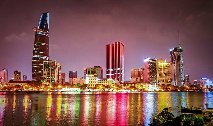Cities, Ho Chi Minh City, Bitexco Finacial Tower, Building, HD wallpaper
