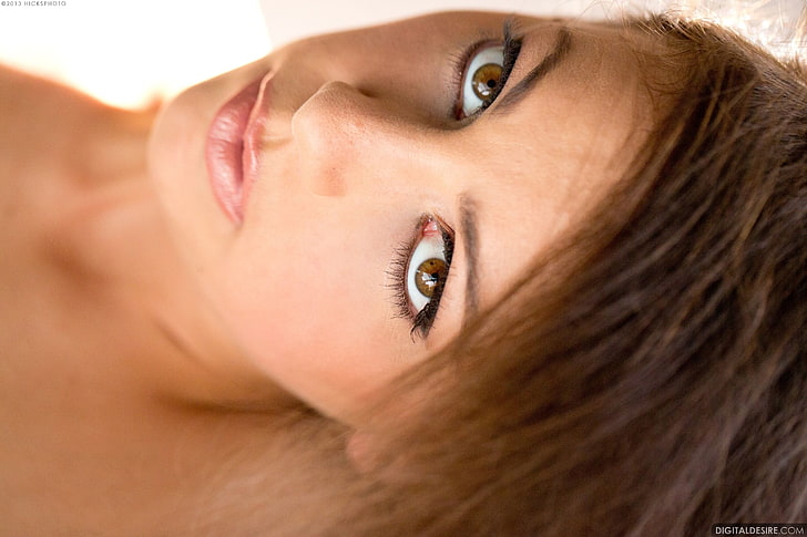 woman's face, Abigail Mac, eyes, closeup, Digital Desire, one person, HD wallpaper