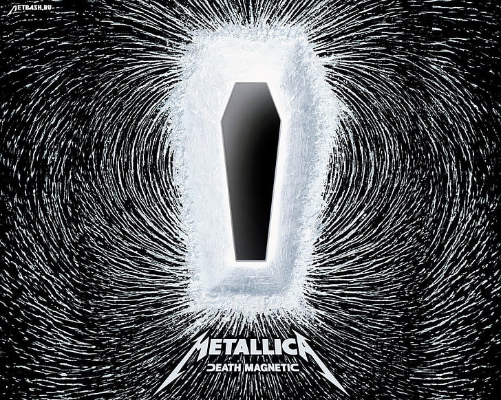 Metallica Death Magnetic wallpaper, the coffin, pole, illustration, HD wallpaper