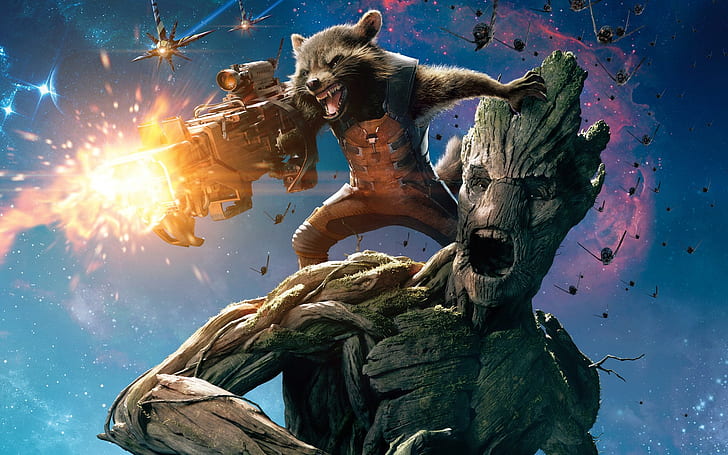 Groot, Guardians of the Galaxy, Rocket Raccoon, Marvel Cinematic Universe