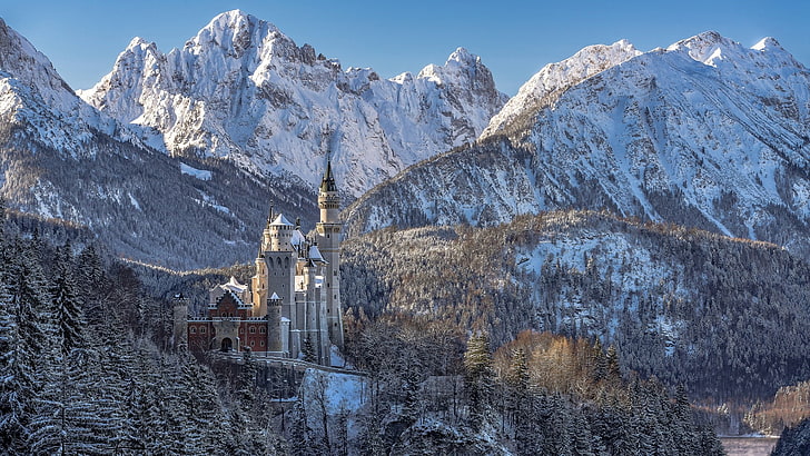 alps, europe, germany, tourist attraction, schwangau, massif, HD wallpaper
