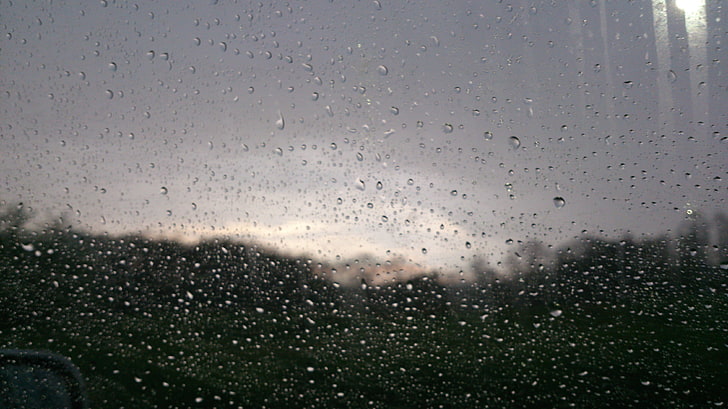 clear glass panel, rain, drop, wet, glass - material, water, transparent