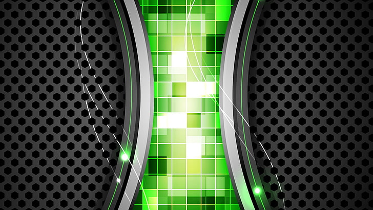 abstract, vector, pattern, green, metal, hole, backgrounds