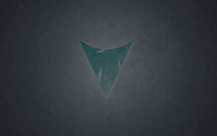 triangle, geometry, simple, minimalism, dark, blue, computer, HD wallpaper