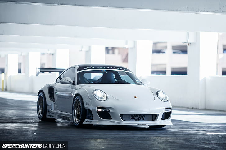 Porsche, Porsche 997, Liberty Walk, LB Performance, Speedhunters, HD wallpaper