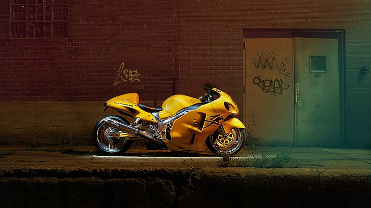 Suzuki, Hayabusa, superbike, transportation, mode of transportation, HD wallpaper