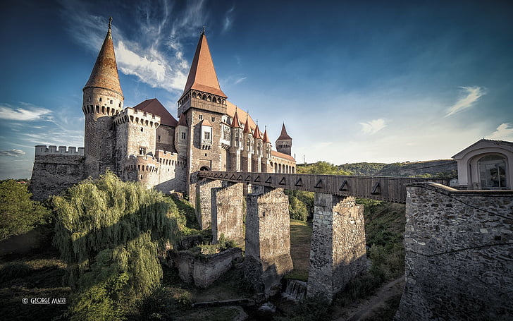 Castles, Corvin Castle, Romania, Tower, Transylvania, HD wallpaper