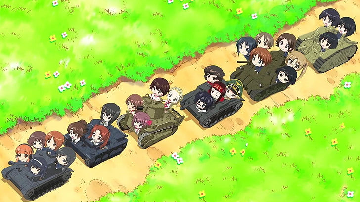 Girls und Panzer, Nishizumi Miho, Erwin (Girls und Panzer), HD wallpaper