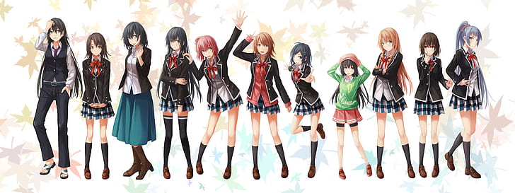 Anime, My Teen Romantic Comedy SNAFU, Ebina Hina, Haruno Yukinoshita, HD wallpaper