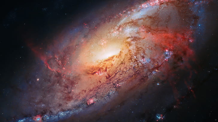 Hubble, Deep Space, NASA, USA, galaxy, universe, HD wallpaper