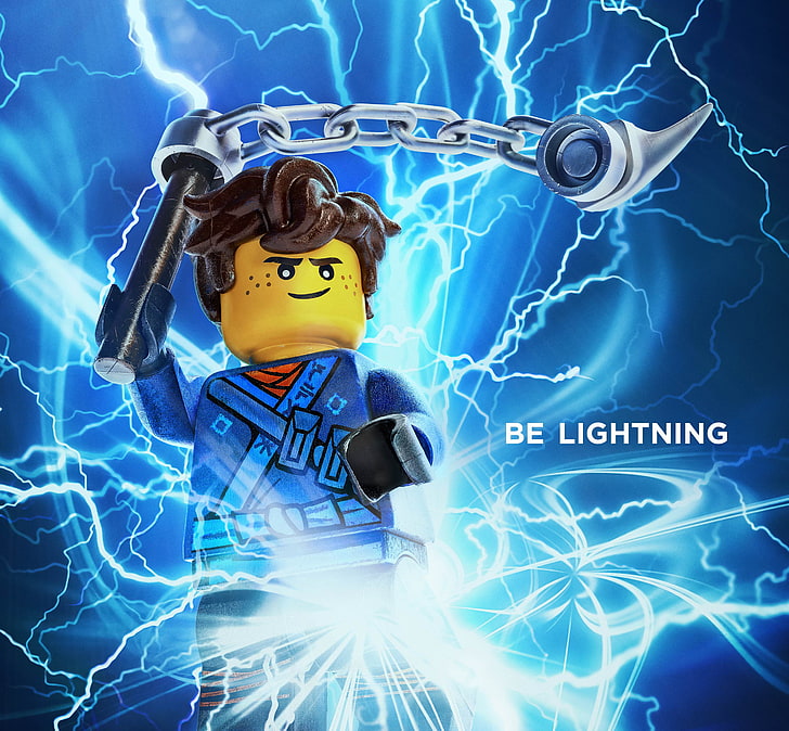 2017, Be Lightning, The Lego Ninjago Movie, Animation, Jay, HD wallpaper