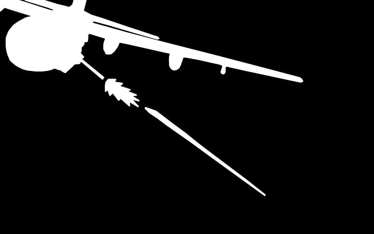 airplane decal wallpaper, AC-130, aircraft, minimalism, no people