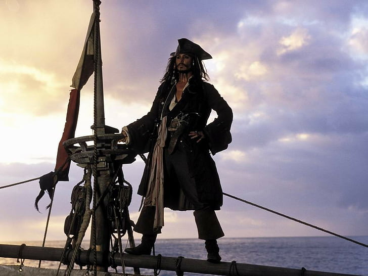 Jack sparrow, johnny depp, movies, Pirates Of The Caribbean, HD wallpaper
