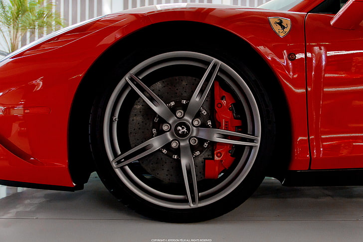 car, Ferrari 458 Speciale, mode of transportation, red, land vehicle, HD wallpaper