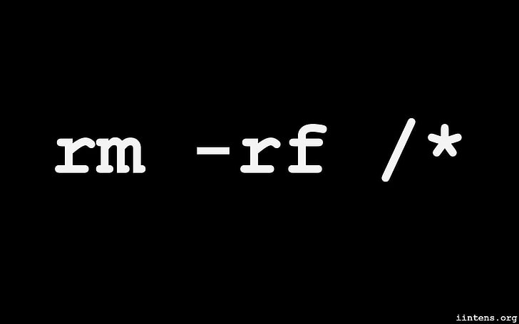 rm -rf /* text, humor, Linux, communication, copy space, western script