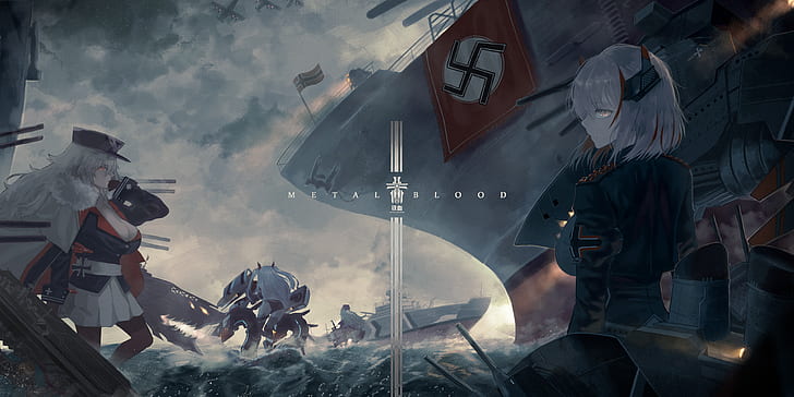 Anime, Azur Lane, Graf Zeppelin (Azur Lane), Prinz Eugen (Azur Lane), HD wallpaper