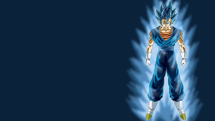 Dragon Ball Z, Vegito Blue, Son Goku, Vegeta, Super Saiyajin Blue, HD wallpaper