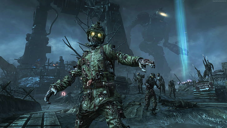 World at War, zombie, gameplay, shooter, Zombies, iOS, Call of Duty, HD wallpaper