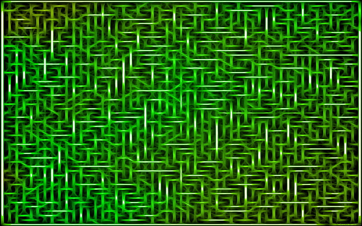 green and black abstract painting, pattern, Fractalius, backgrounds, HD wallpaper