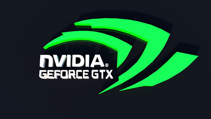 black background with nvidia geforce gtx text overlay, Nvidia GTX