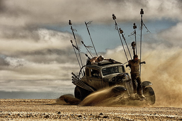 Mad Max Fury Road movie scene, Mad Max: Fury Road, movies, transportation, HD wallpaper