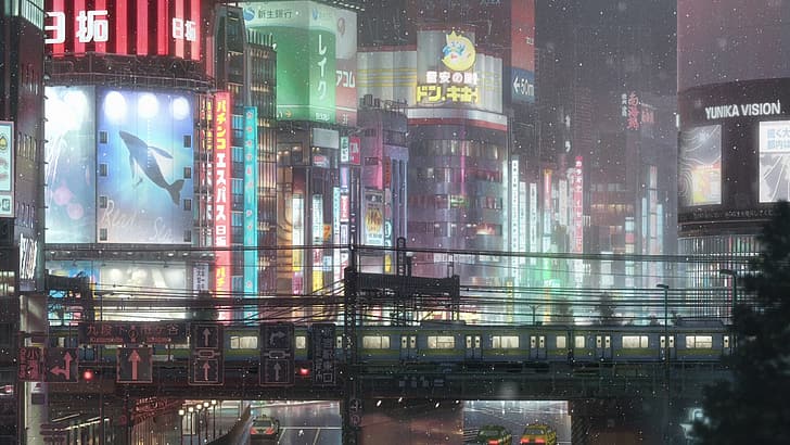 HD wallpaper: anime, Japan, Tenki no Ko, city, Weathering With You, rain |  Wallpaper Flare