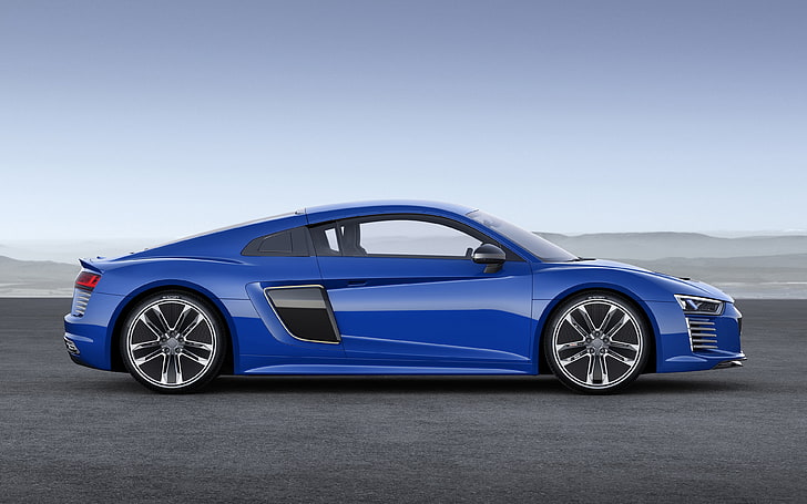 Audi R8, car, vehicle, Super Car , electric car, blue cars