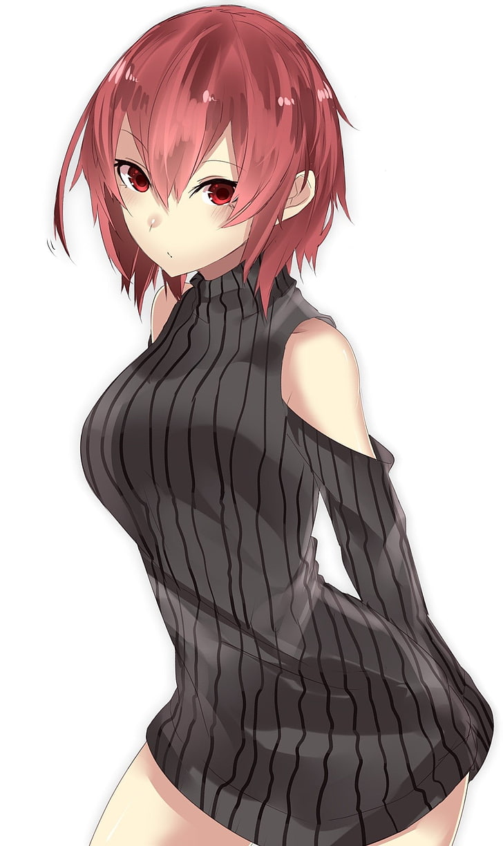 Cute Anime Girl With Sweater