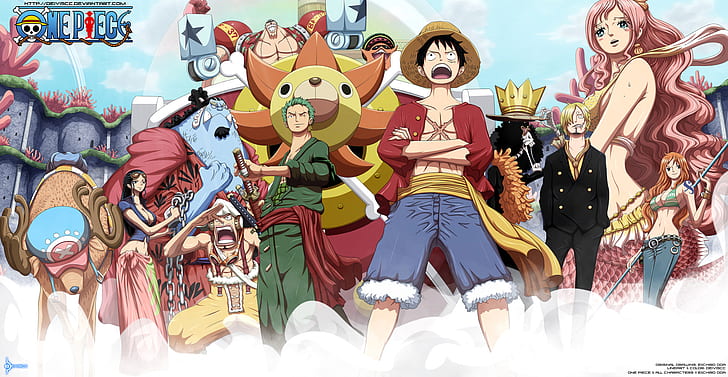 Anime, One Piece, Brook (One Piece), Franky (One Piece), Jinbe (One Piece), HD wallpaper