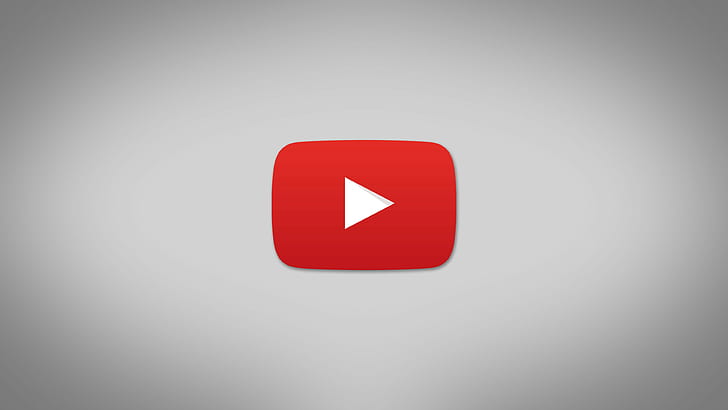 YouTube logo, symbol, sign, vector, illustration, red, shape, HD wallpaper