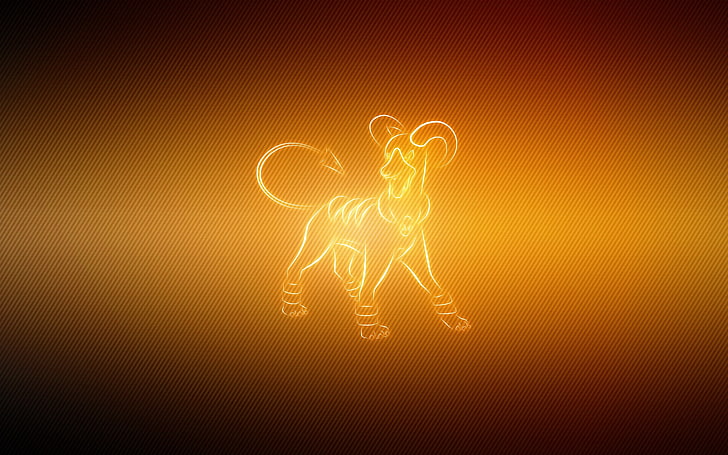 ram goat illustration, pokemon, animal, houndoom, people, backgrounds, HD wallpaper