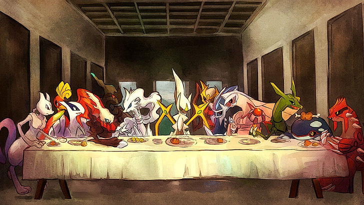 Pokémon, Arceus (Pokémon), Darkrai (Pokémon), Dialga (Pokémon), HD wallpaper