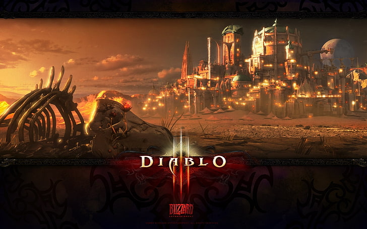 Diablo digital wallpaper, Diablo III, Blizzard Entertainment