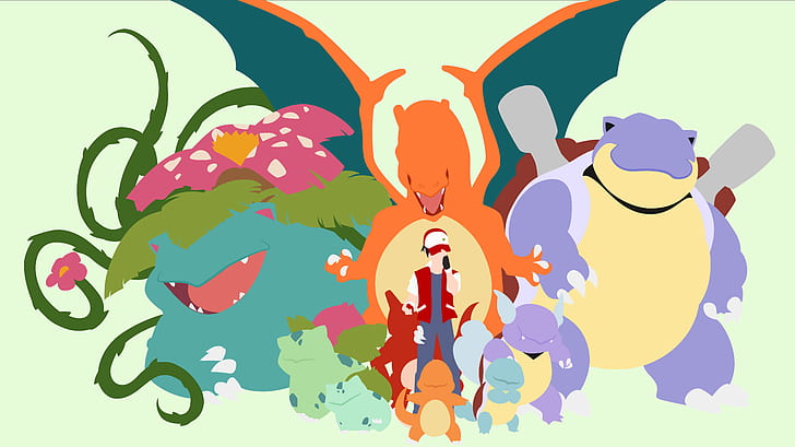 Pokémon, Pokemon: Red and Blue, Ash Ketchum, Blastoise (Pokémon), HD wallpaper