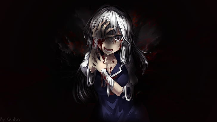 HD wallpaper: anime, anime girls, blood, yandere, manga, Mirai Nikki |  Wallpaper Flare