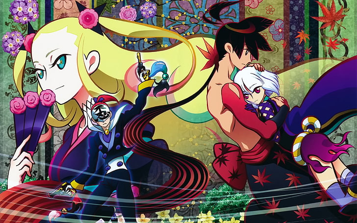 anime characters illustration, Katanagatari, Yasuri Shichika, HD wallpaper