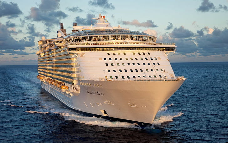 cruise ship, vehicle, sea, HD wallpaper