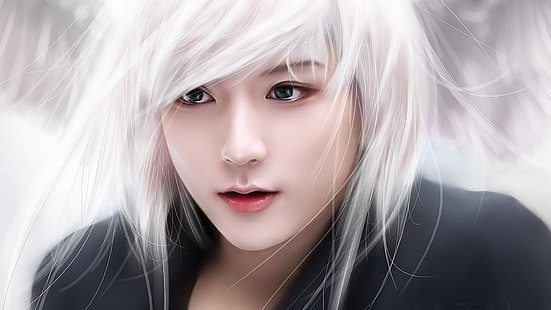 HD wallpaper: face, guy, white hair, South Korea, Asian, k-pop, Ren, NU`EST  | Wallpaper Flare