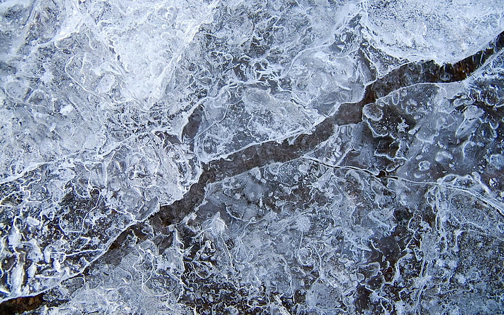 black and gray marble illustration, ice, cracks, background, line, HD wallpaper
